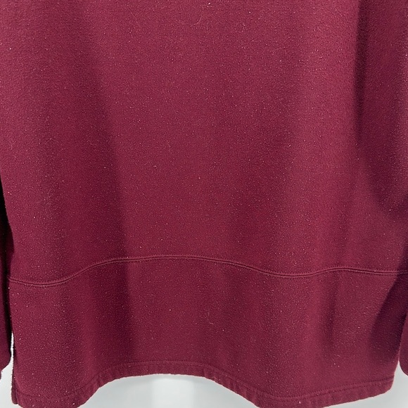 VTG Ladies Club Cozy Maroon Crewneck Penguin Ugly Christmas Sweatshirt Sz Med - Picture 8 of 13